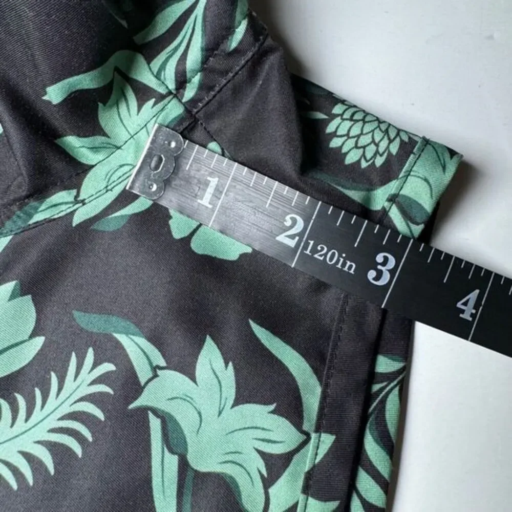 Ami Alexandre Mattiussi Swim Shorts Mens Medium Black Green Floral Print‎ Lined